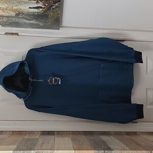 Jockey men's size XXL fleece lined water repellent quarter zip hoodie